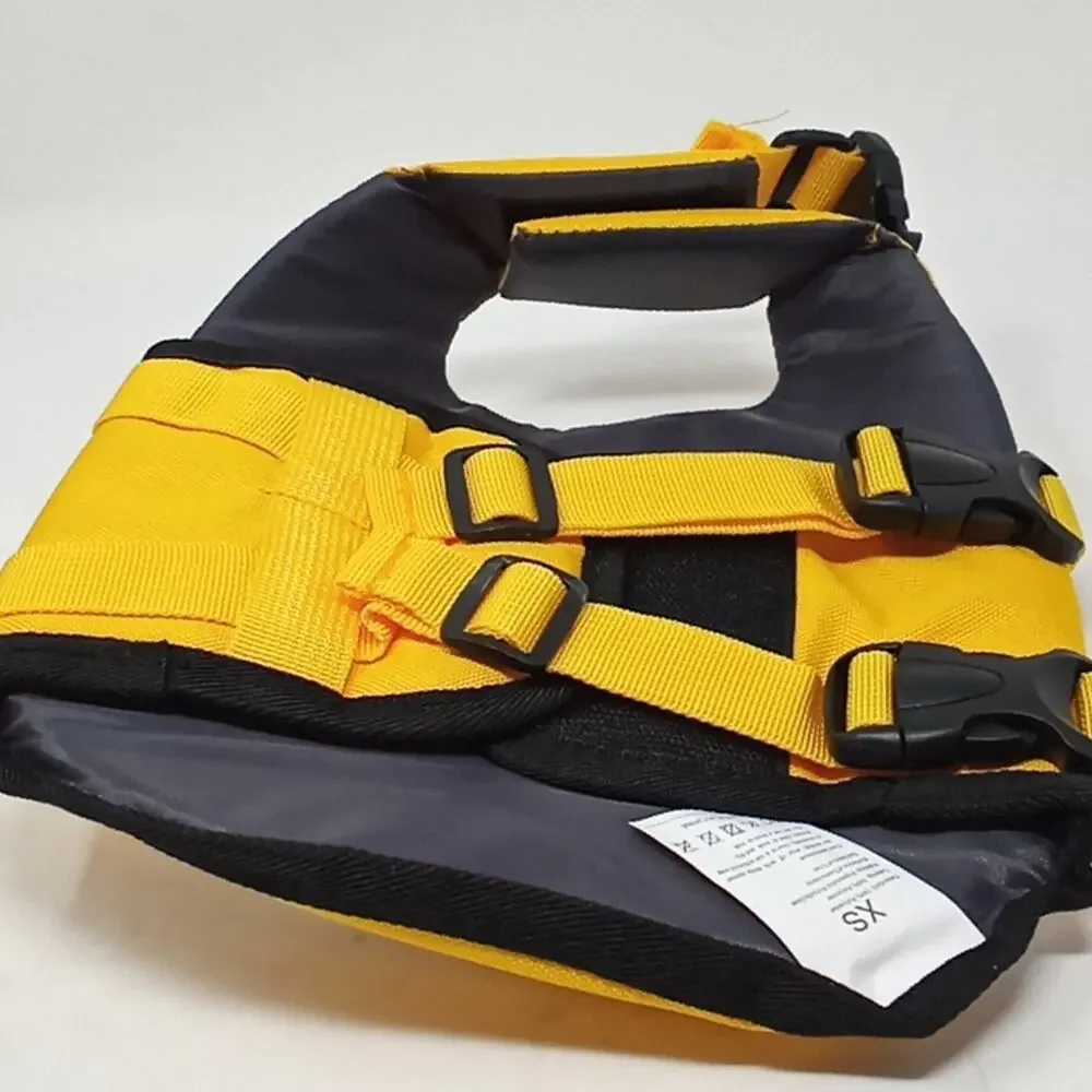 New Dog Life Jacket High Visibility Yellow & White Size XS